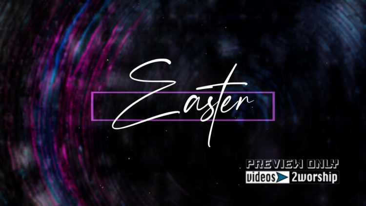 Easter Title Worship Background Graphics
