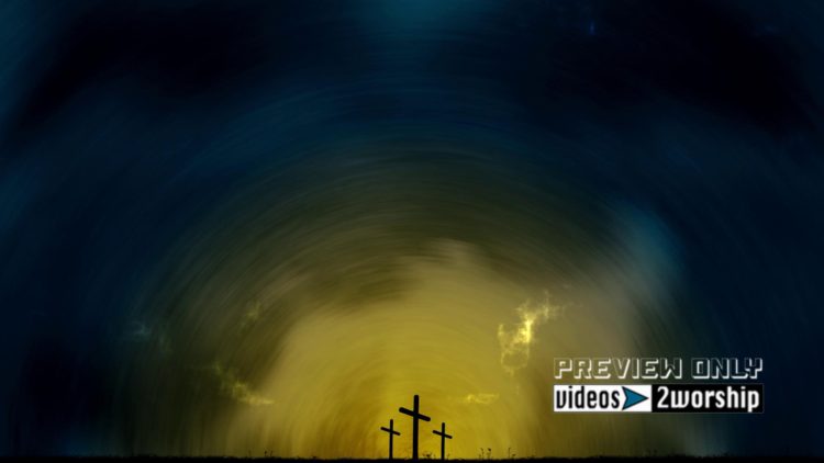 Three Empty Croses Easter Resurrection Motion