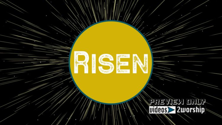 Risen Title Graphics Background For Easter