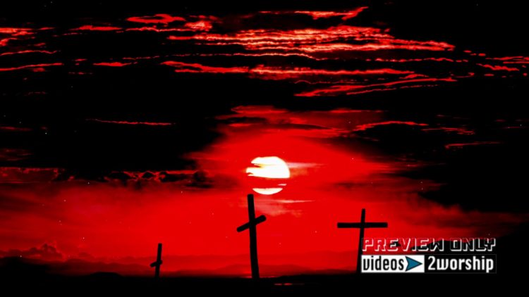 Easter Crosses And Red Skies Motion Worship