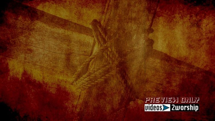 Wooden Cross And Ropes Vintage Motion Loop