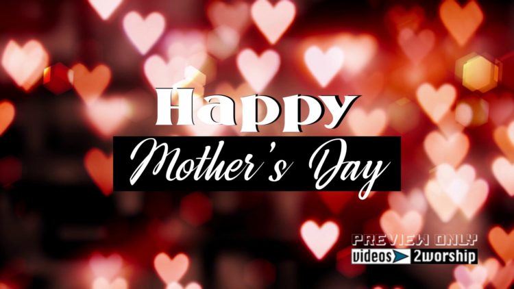 Happy Mother's Day Hearts Title Graphics 