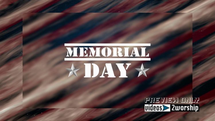 Memorial Day Title Motion Graphics Loop