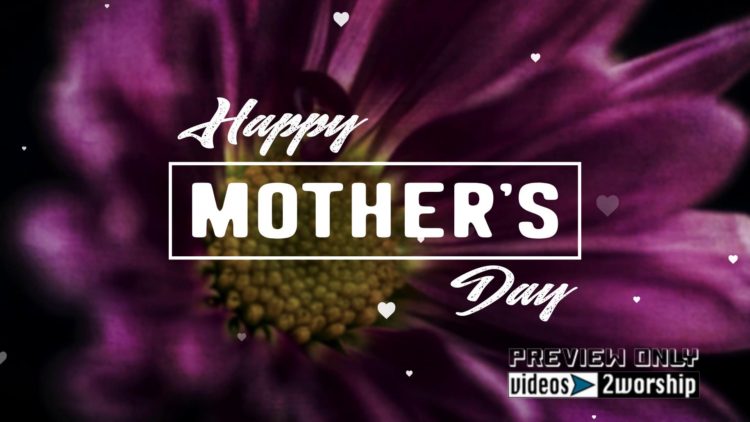 Mother's Day Large Flower Title Background