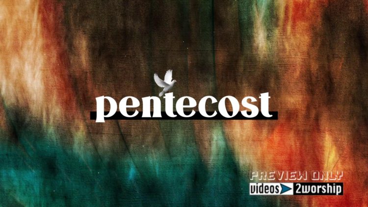 Pentecost Church Title Worship Background