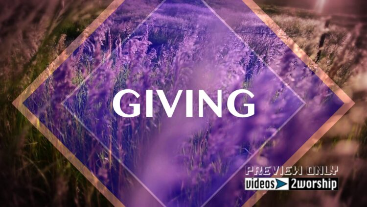 Giving Title Over Summer Nature Backdrop