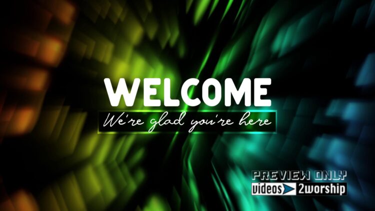 Colorful Church Welcome Title Graphics Videos2worship Media