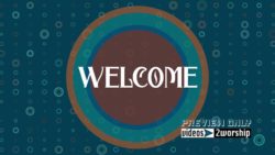 Read more about the article Welcome Text And Geometric Circles Motion