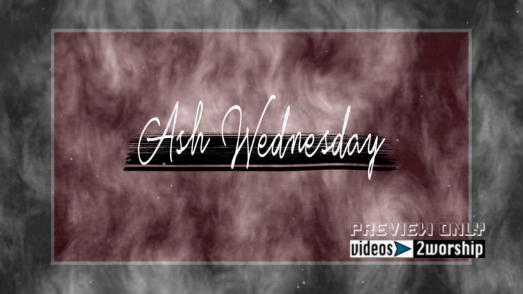 Free Ash Wednesday Title Graphics Loop