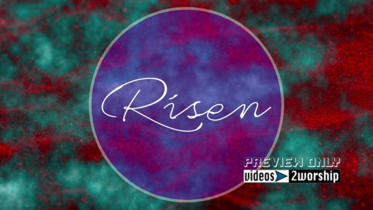 Risen. Easter Title Graphics Background