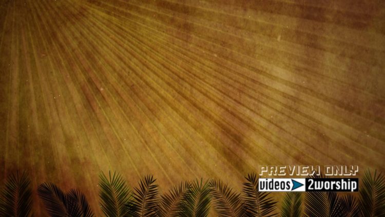 Palm Sunday Waving Branches Motion Loop