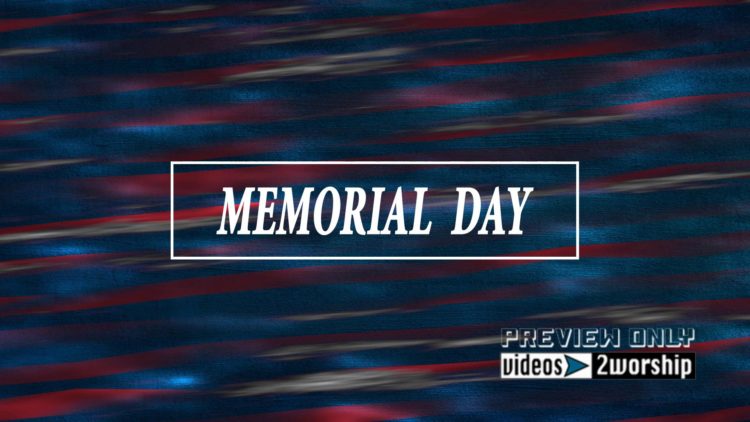 Memorial Day Patriotic Title Backgorund 