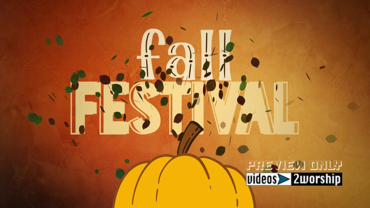 Fall Festival Title Graphics Motion Background