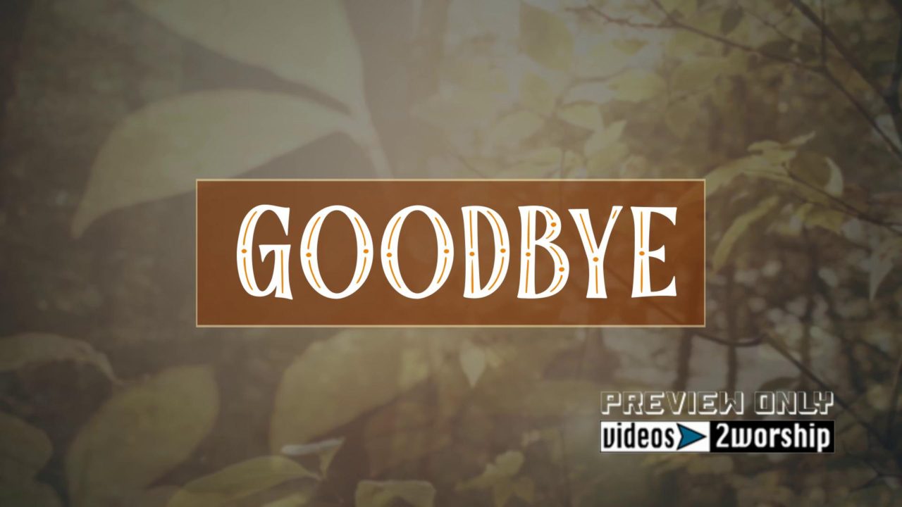 Fall Foliage Goodbye Title Graphics Motion