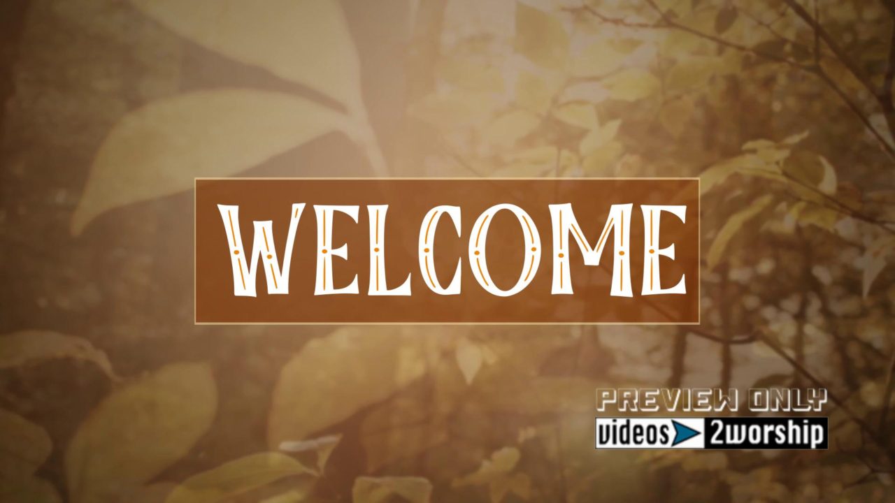 Fall Foliage Welcome Title Motion Background