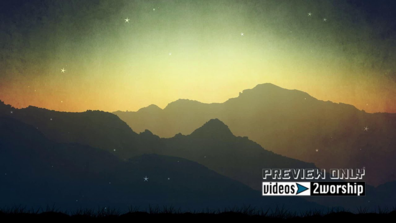 Hills At Night Christmas Worship Motion