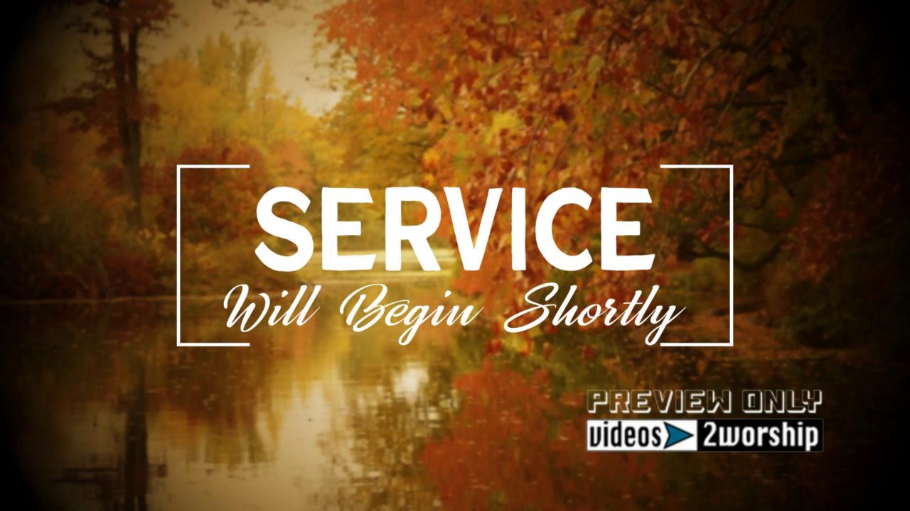 Service Begins Soon Colorful Trees By River