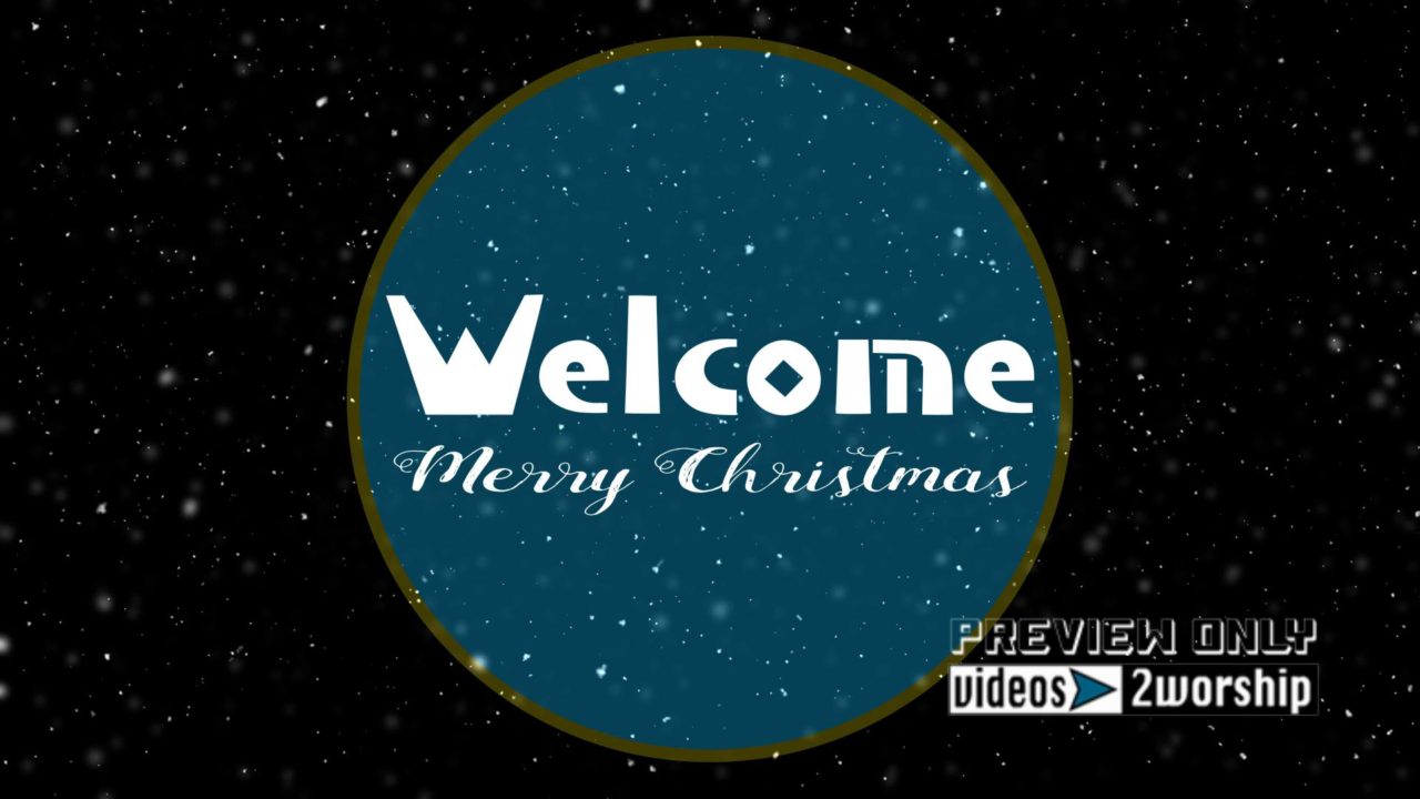 Merry Christmas Welcome Title Graphics
