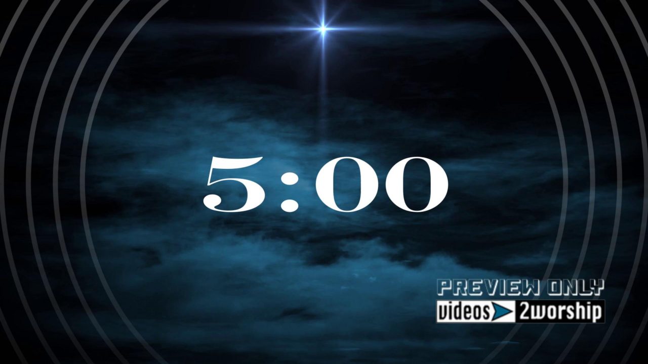 Christmas Star Countdown Background