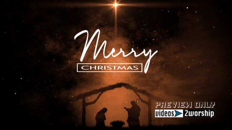Read more about the article Merry Christmas Manger Title Motion Loop