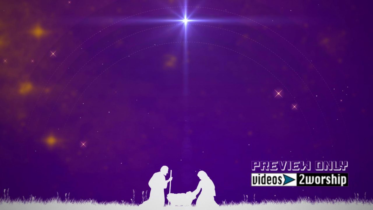 Christmas Nativity Motion Worship Backdrop