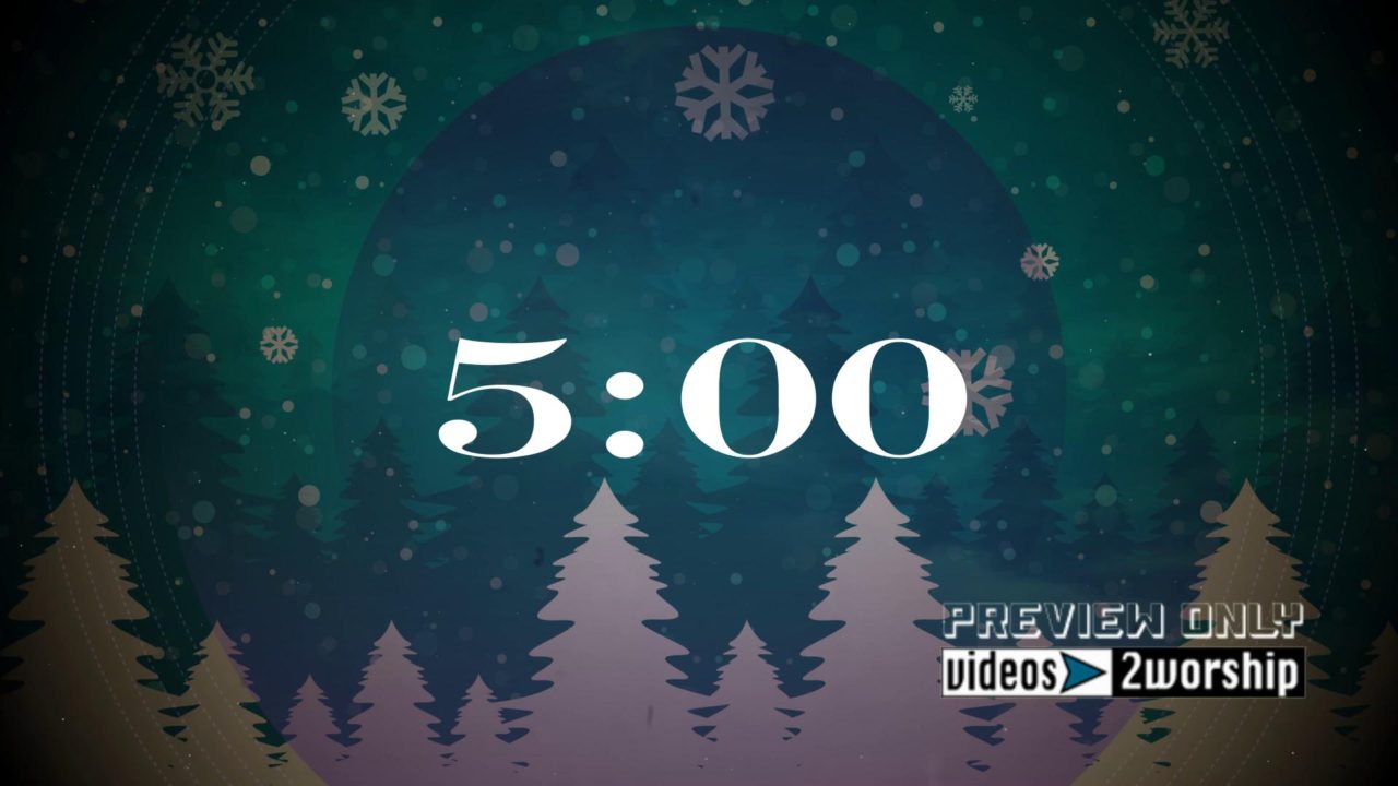 Winter Holidays Countdown Background