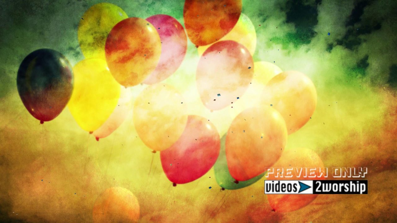 Graduation Celebration Balloons Motion Loop