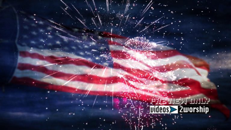 Read more about the article July Fourth American Flag And Fireworks