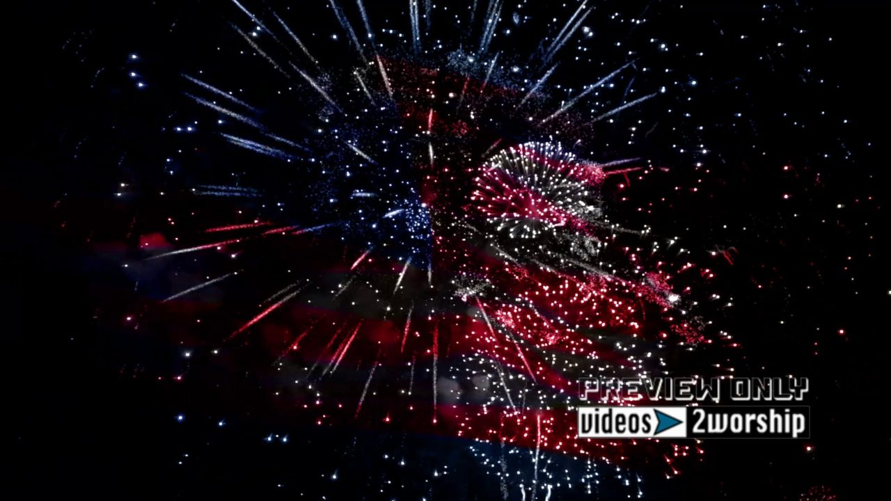 Fourth Of July Patriotic Fireworks Background