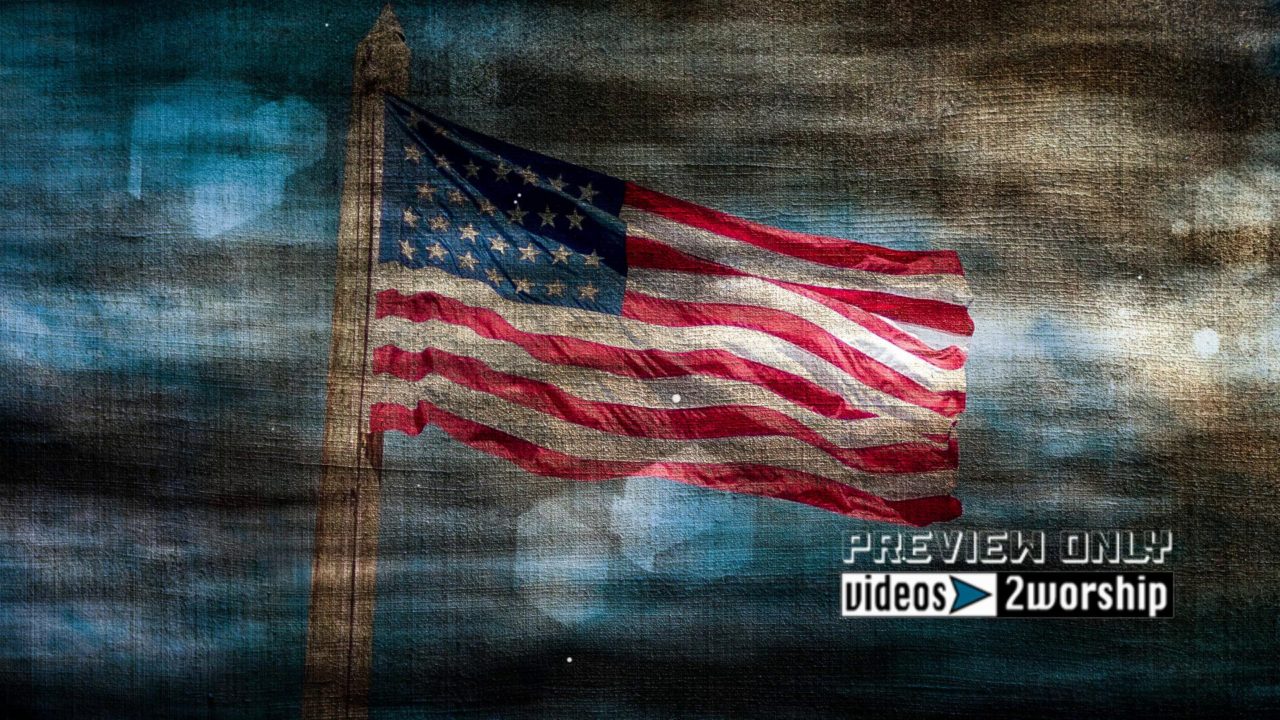 Vintage American Flag Motion Graphics