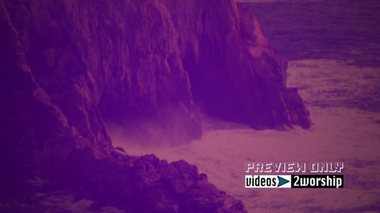 Sea Waves And Clifs Motion Worship
