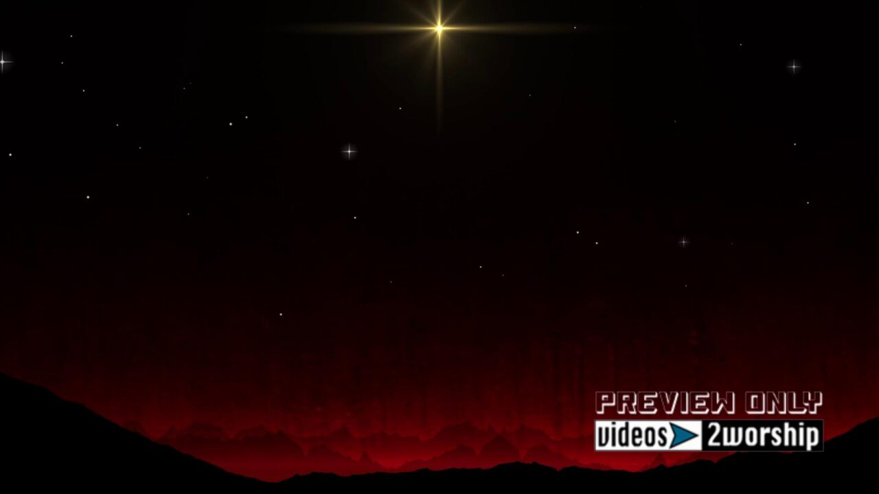 Star Of Baby Jesus Over Bethlehem Hills