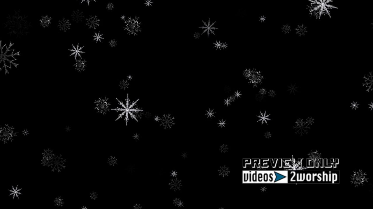 Snow Falling On A Dark Night Background
