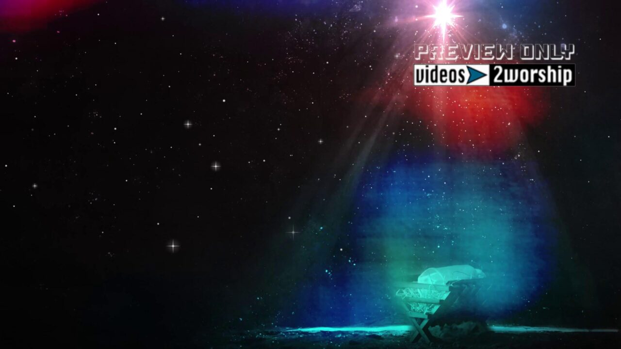 Nativity Manger And Star Advent Motion