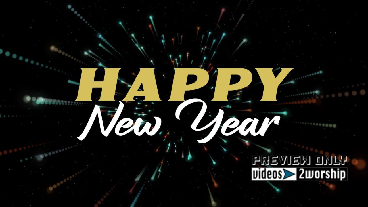 Happy New Year Title Motion Background