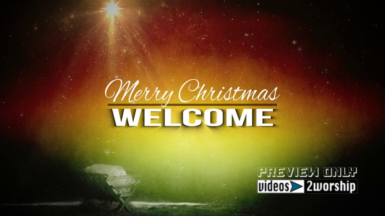 Merry Christmas Welcome Motion Title
