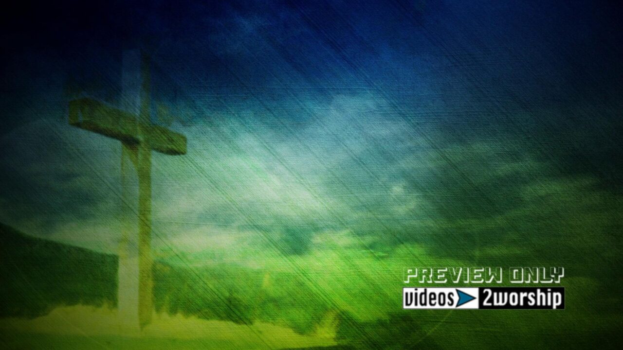 Empty Cross Easter Worship Background