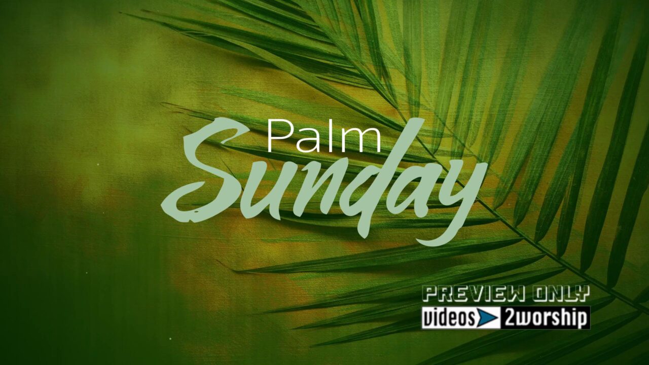 Palm Sunday Title Worship Motion Graphics