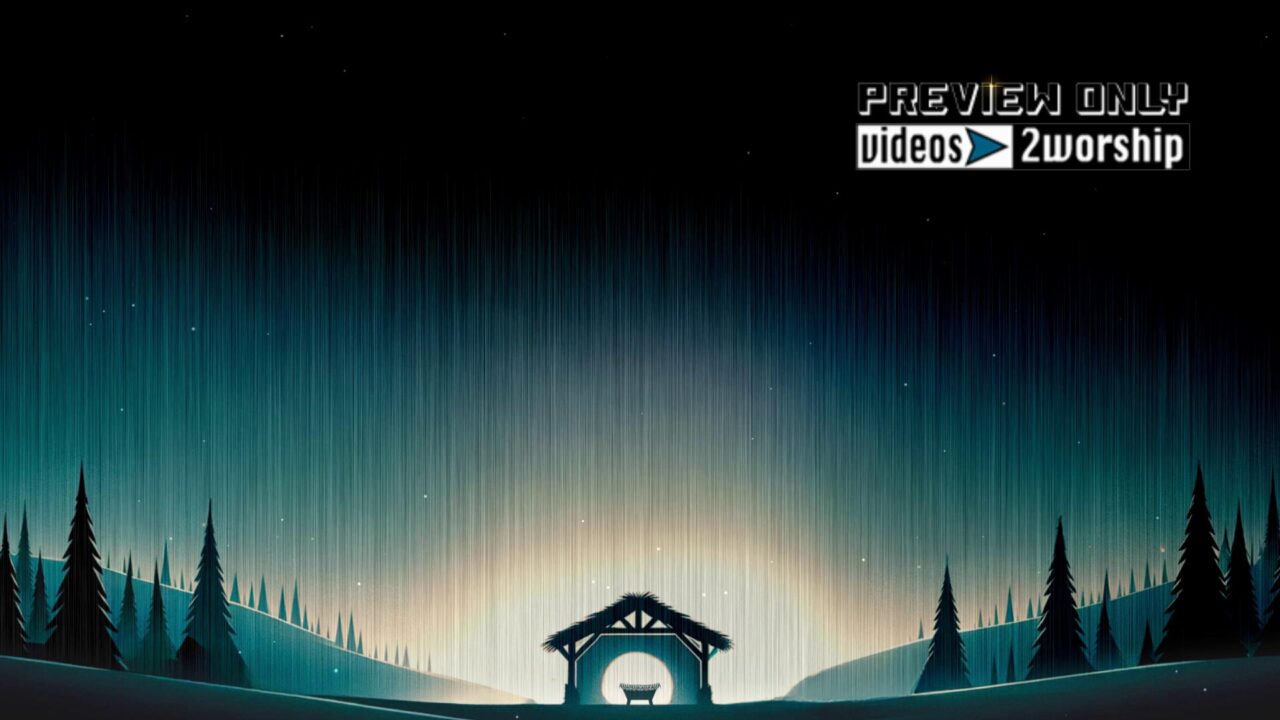 Manger Christmas Motion Worship Background