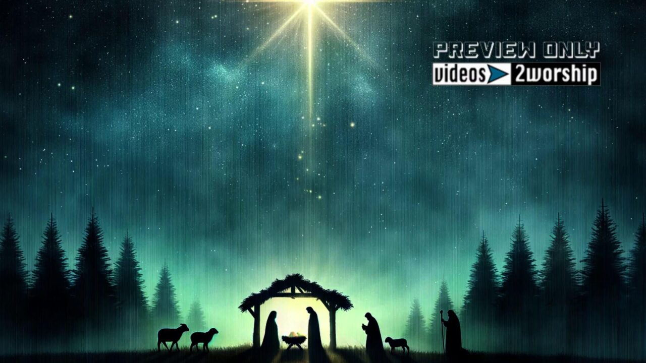 Silent Night In A Manger Christmas Motion