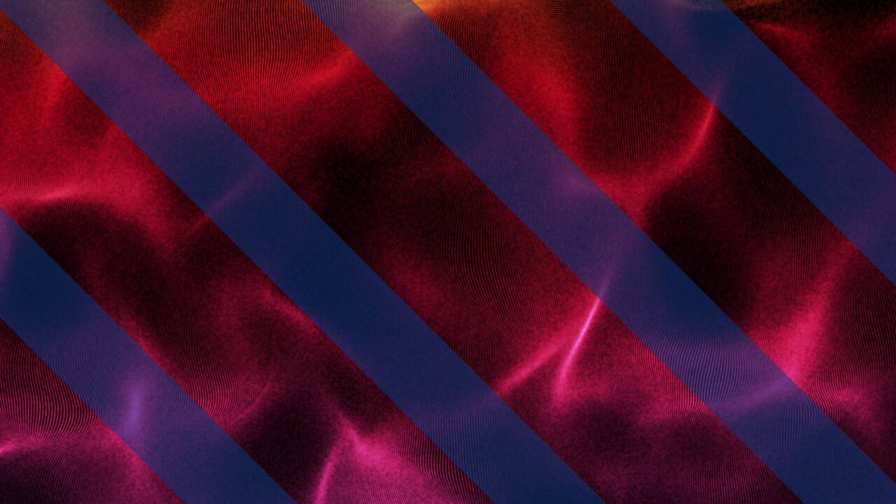 Red Waves Abstract Holidays Motion Video