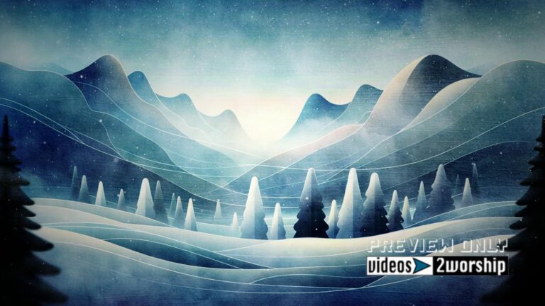 Read more about the article Winter Holidays Church worship Graphics Loop