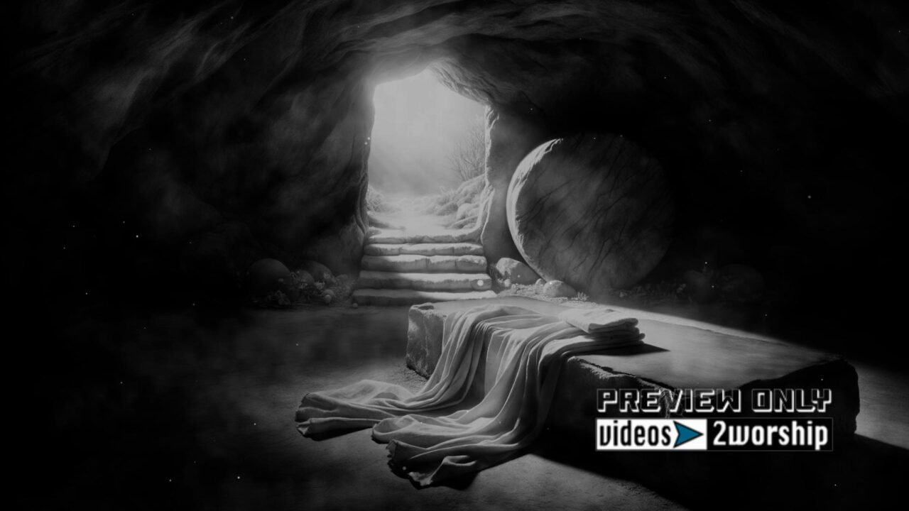 Easter Open Tomb Motion Worship Background