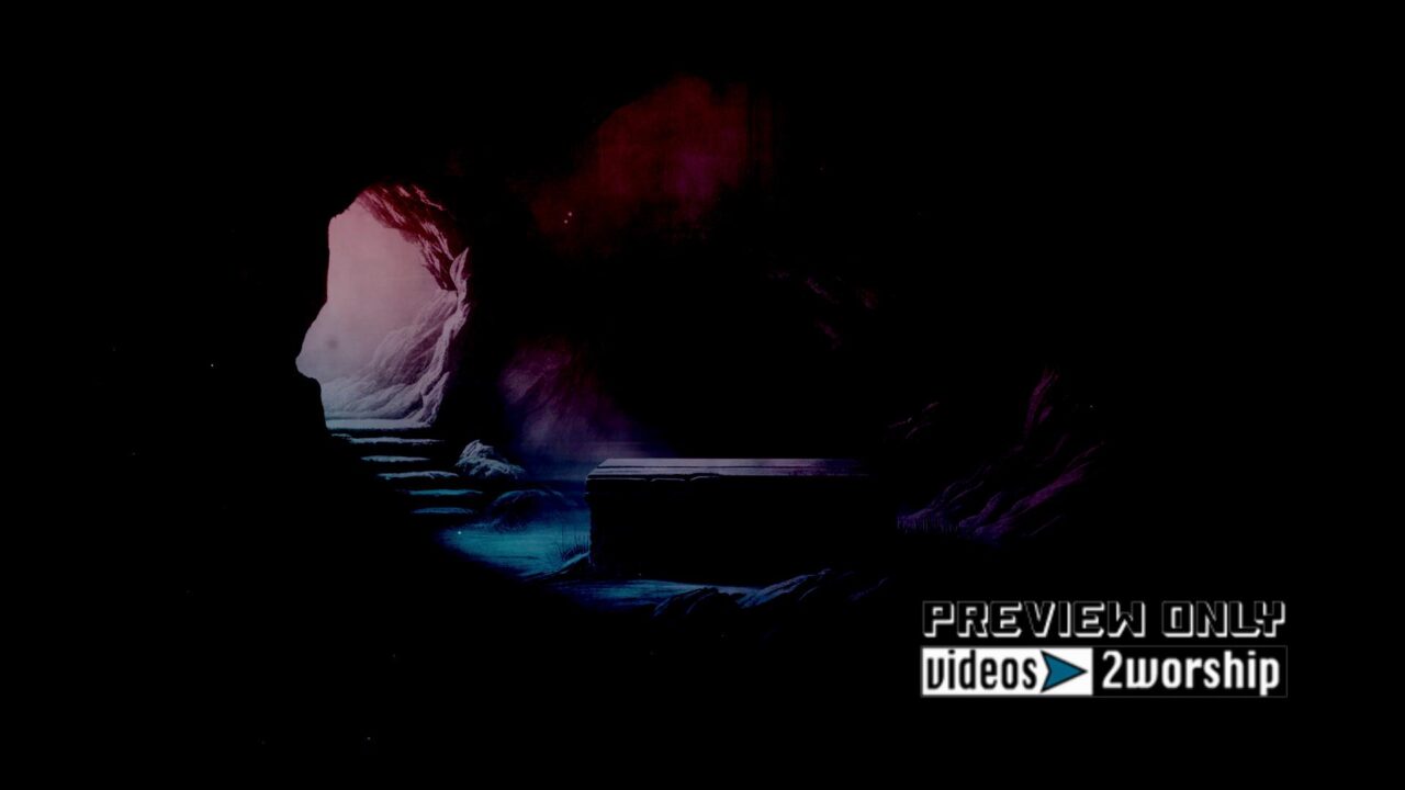 He Is Risen Easter Morning Background Loop