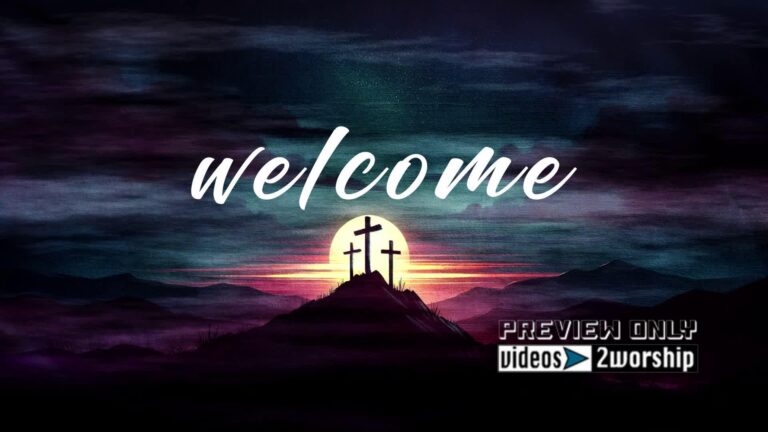 Read more about the article Welcome Text And Three Crosses Background