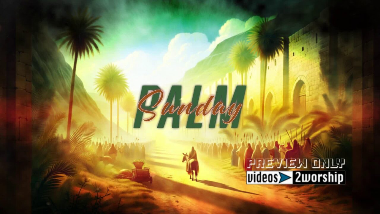 Palm Sunday Jesus Entering Jerusalem