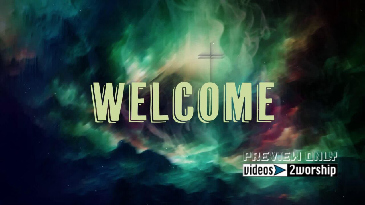 Welcome To Church Colorful Title Motion