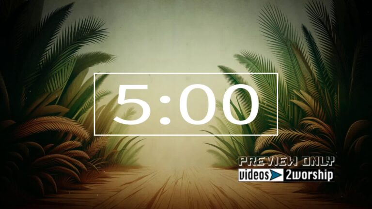 Read more about the article Palm Sunday Five Minutes Countdown
