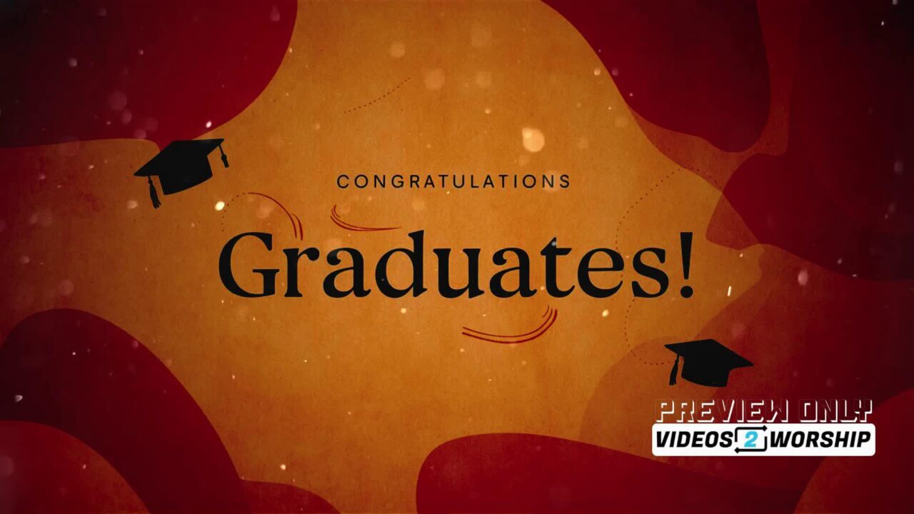 Congratulations Graduates Title Motion Loop