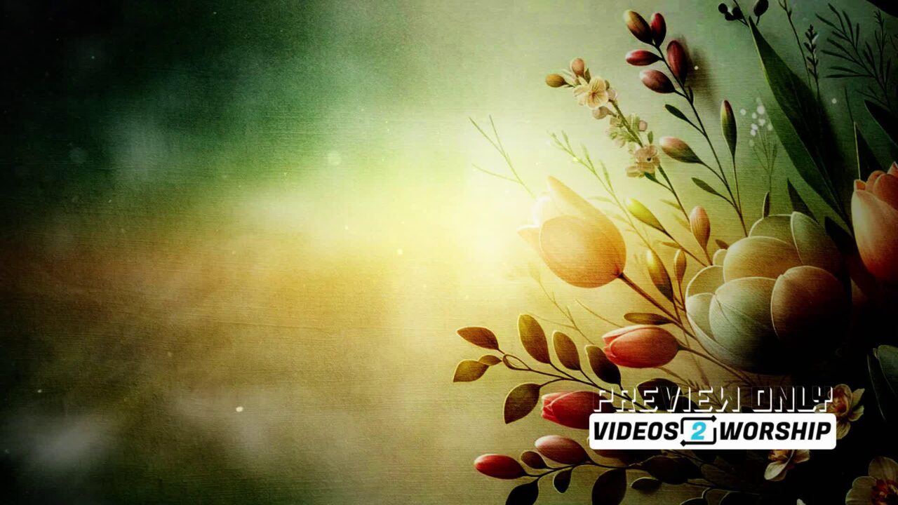 Mother's Day Floral Video Backdrop Loop